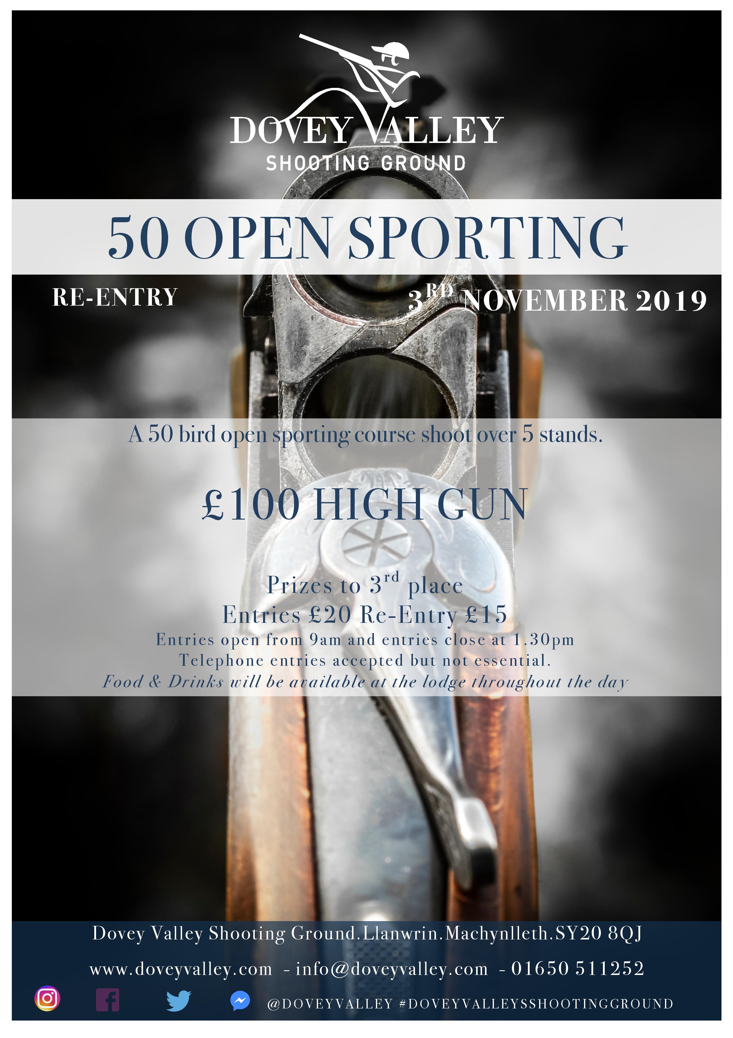 OUR FIRST COMPETITION ’50 BIRD OPEN SPORTING’